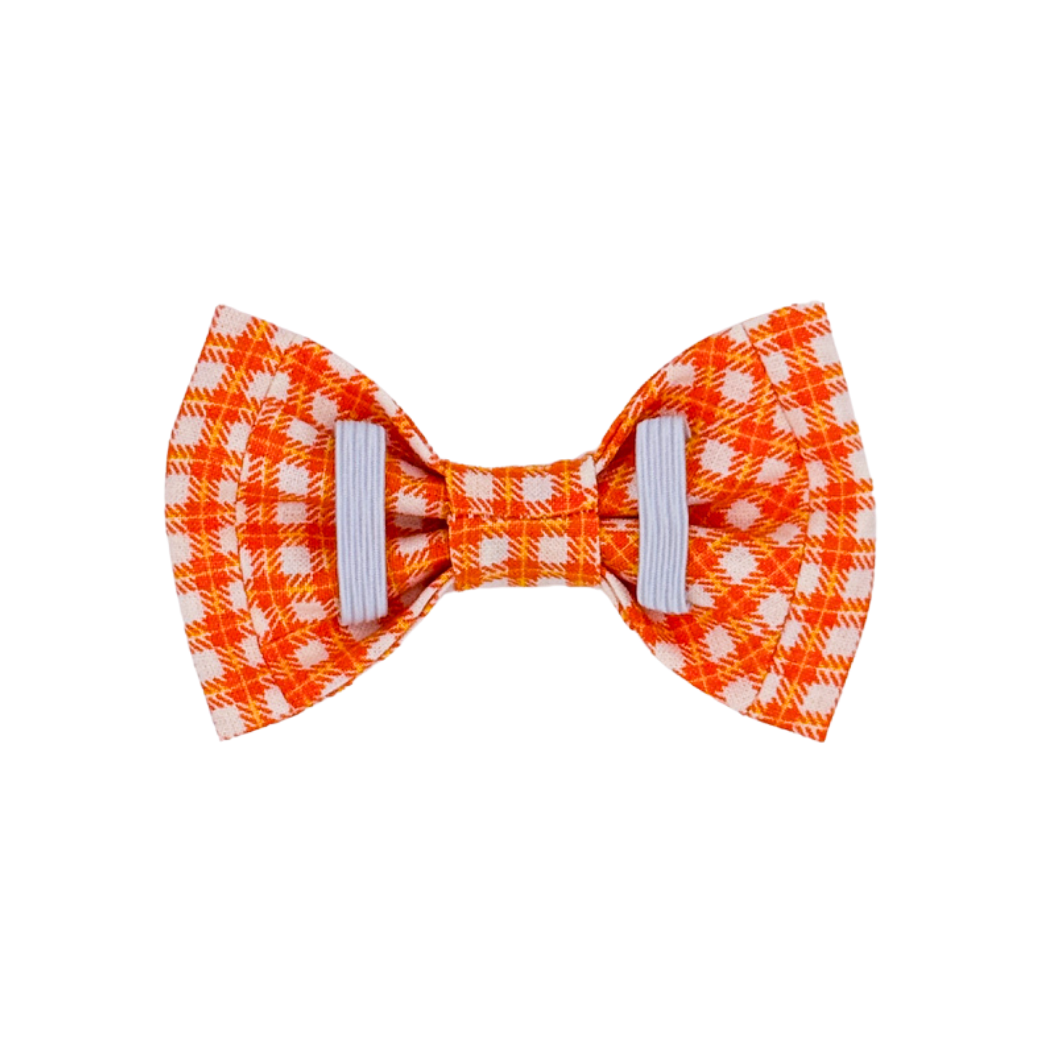 Orange Checkered Bow