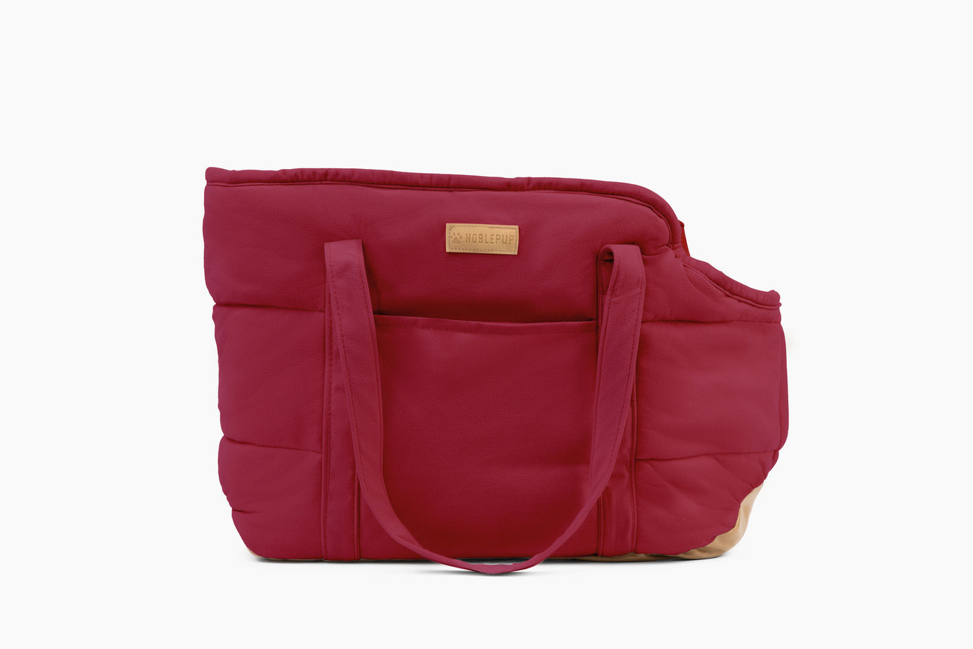 Plush Pup Carrier—Red
