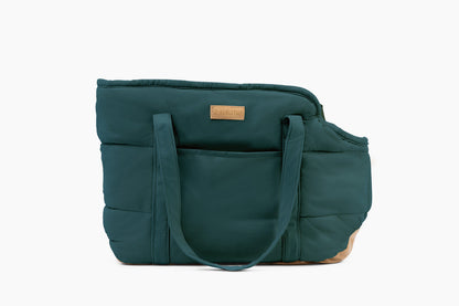 Plush Pup Carrier—Green