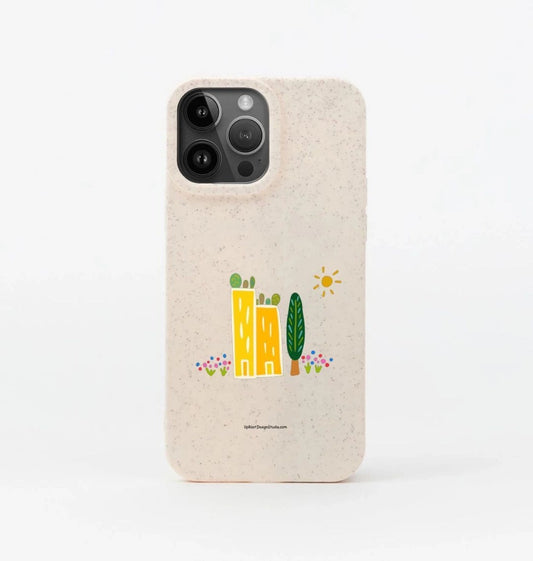 Green Cities Eco-Friendly Phone Case (Oatmeal)