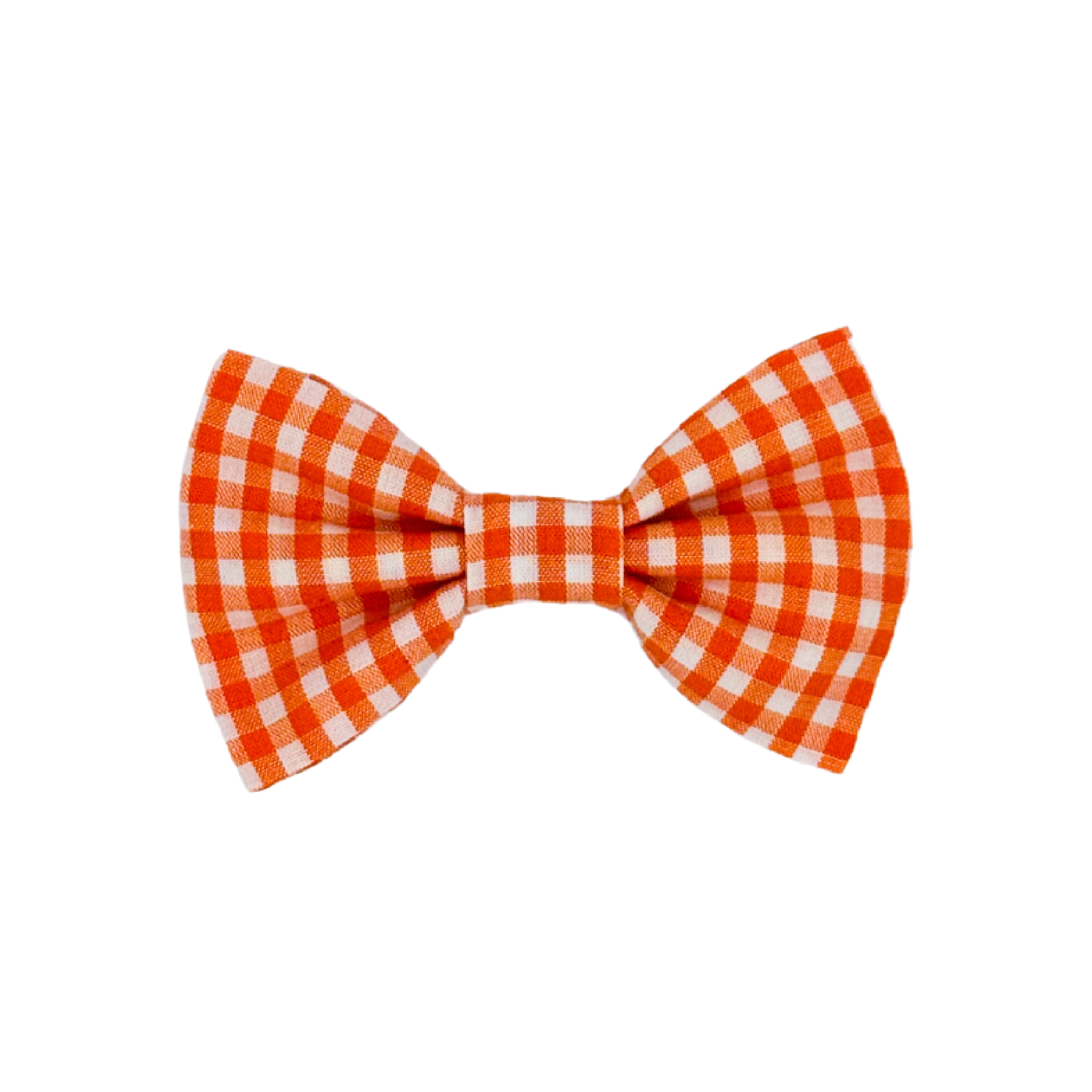 Orange Gingham Bow