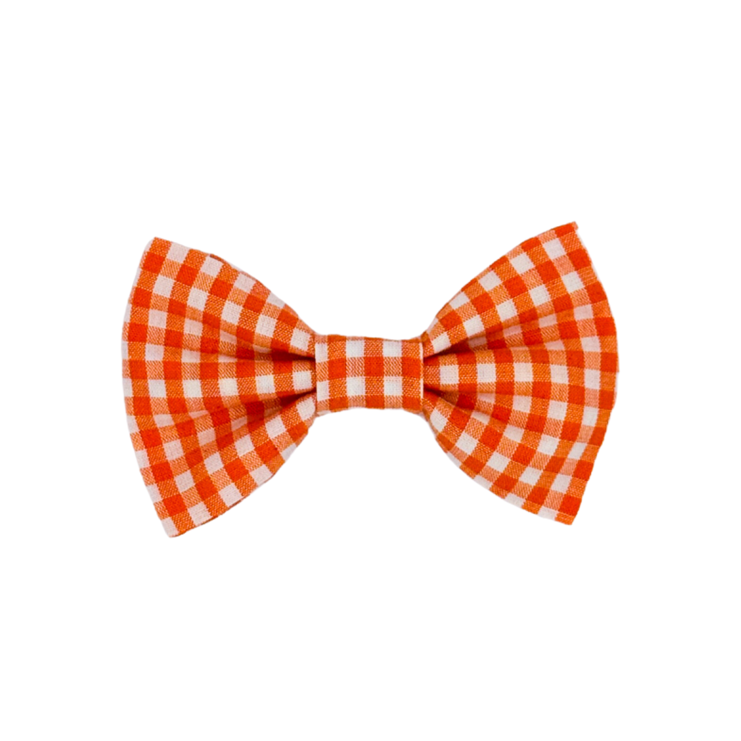 Orange Gingham Bow