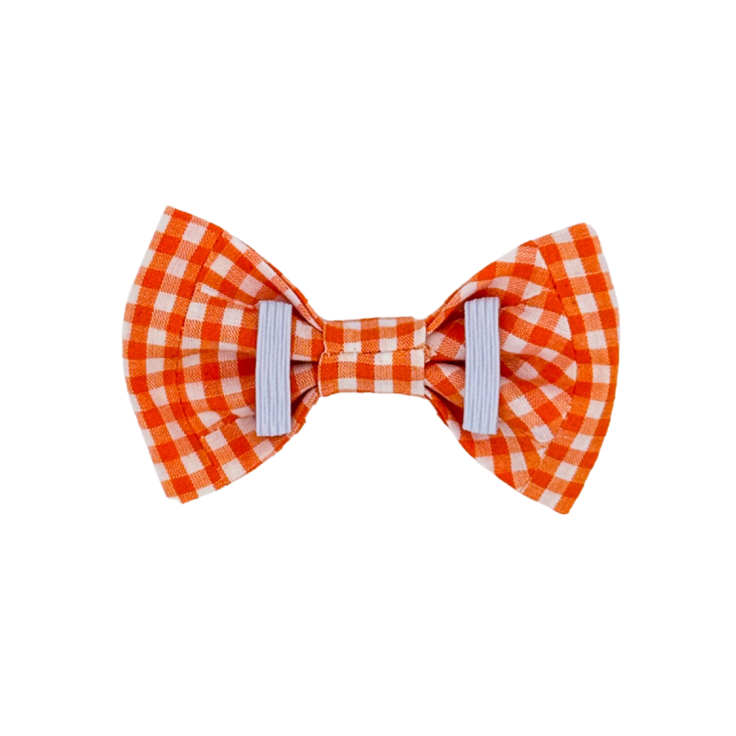 Orange Gingham Bow