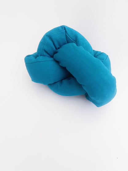 Ocean blue puzzle toy knot (original)