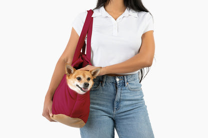 Plush Pup Carrier—Red