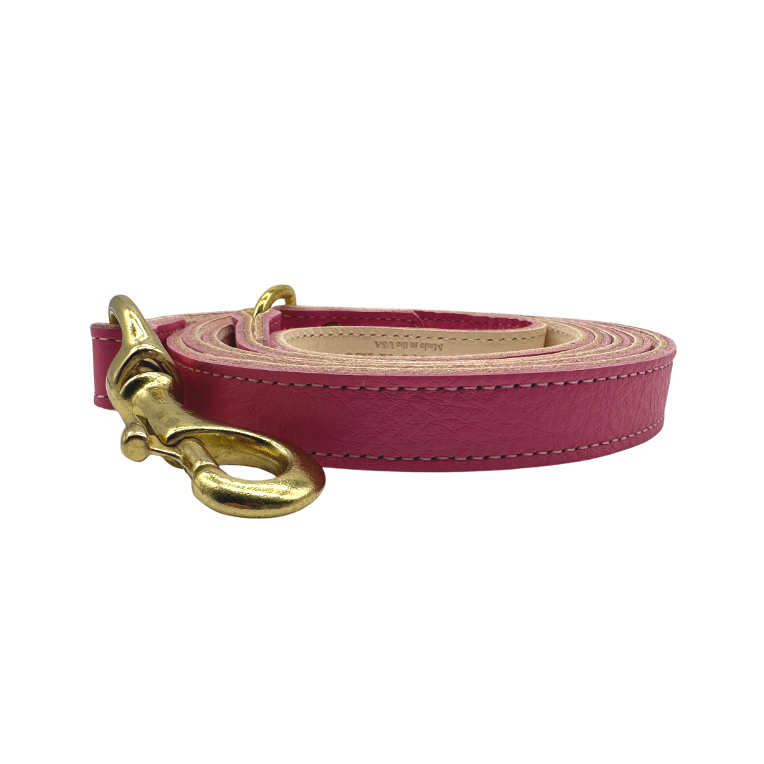 Plain Leather Dog Leashes - Bonne et Filou