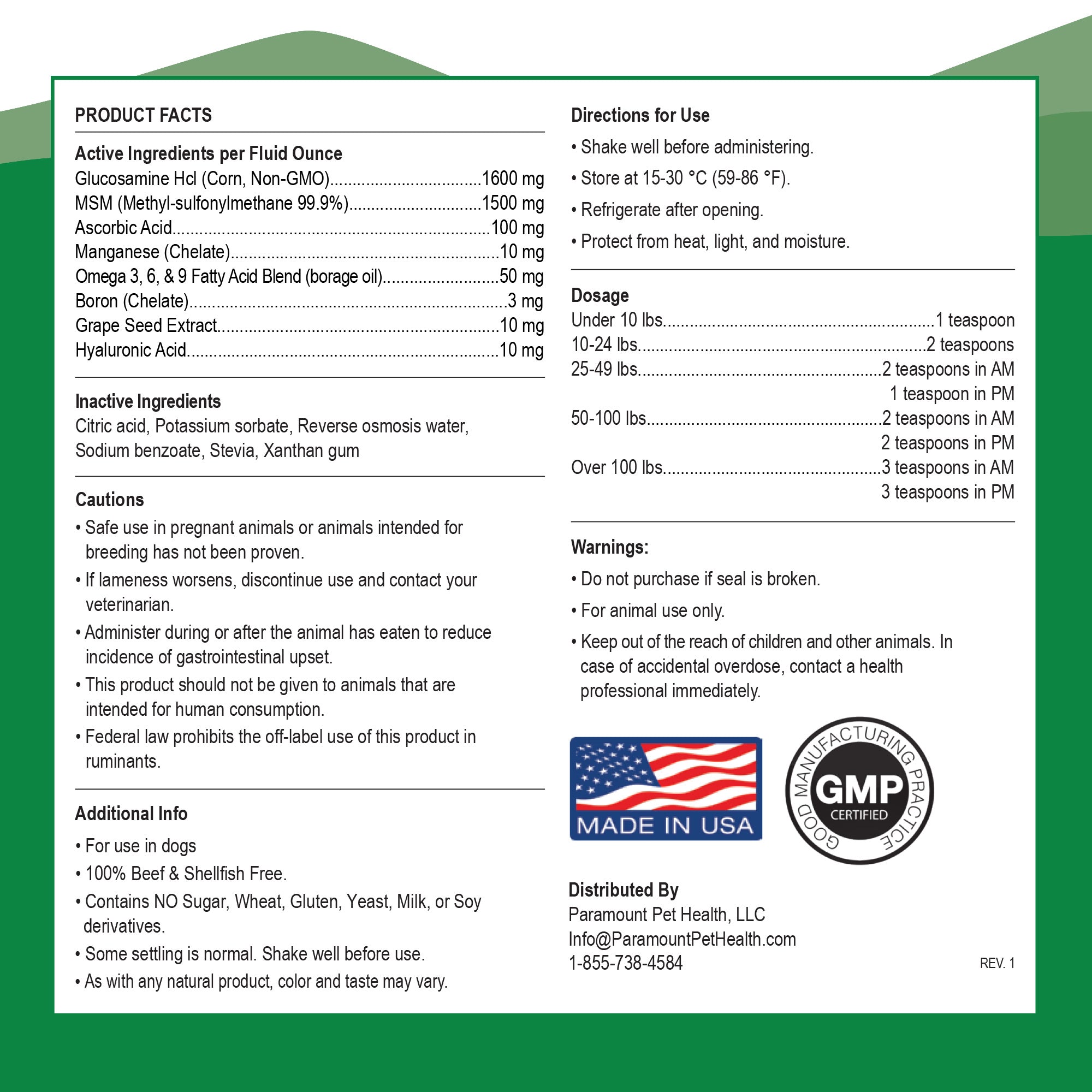 Vegetarian Glucosamine For Dogs