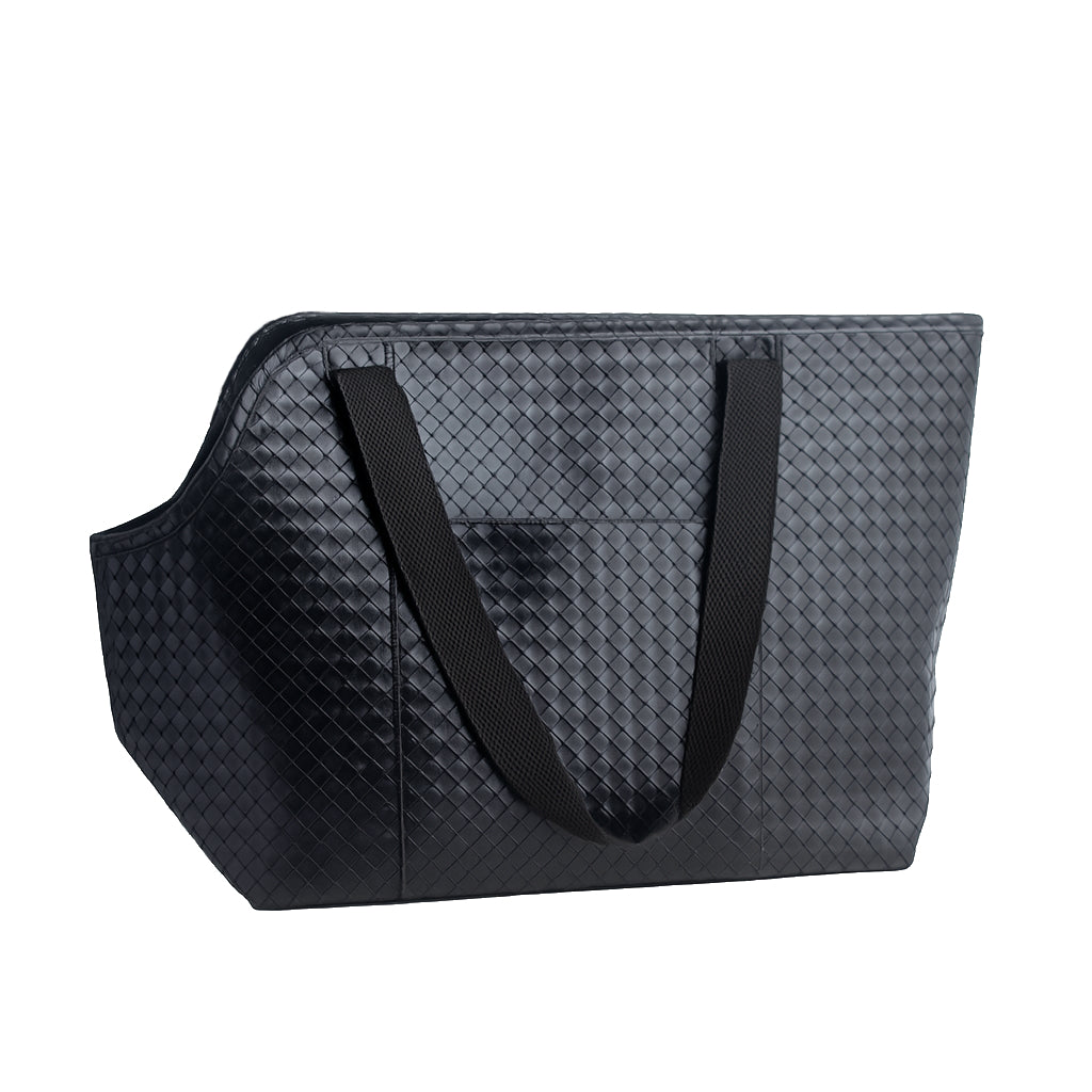 Woven Faux Leather Carrier