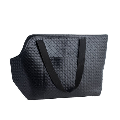 Woven Faux Leather Carrier