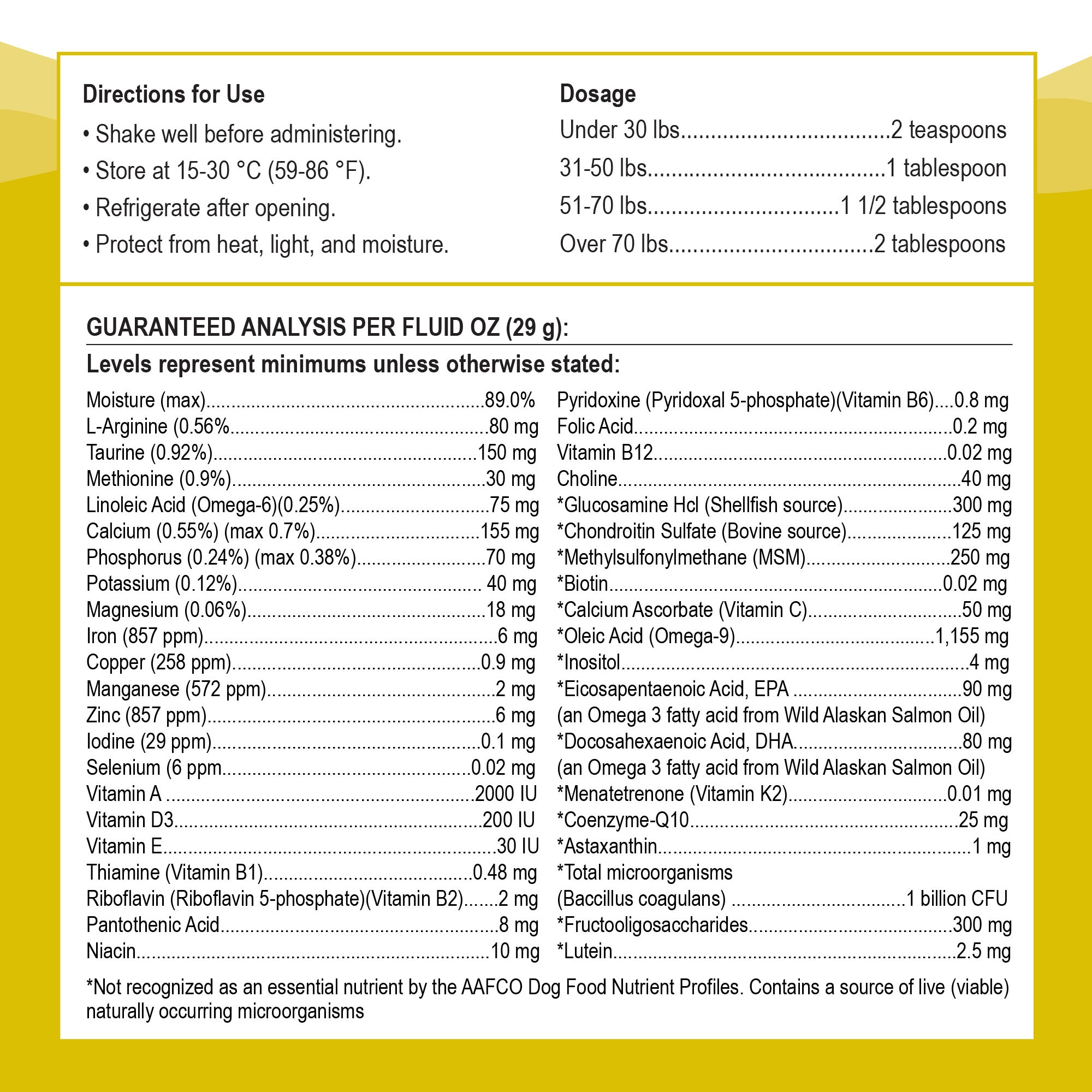 Liquid Vitamins for Dogs