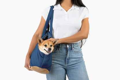 Plush Pup Carrier—Navy