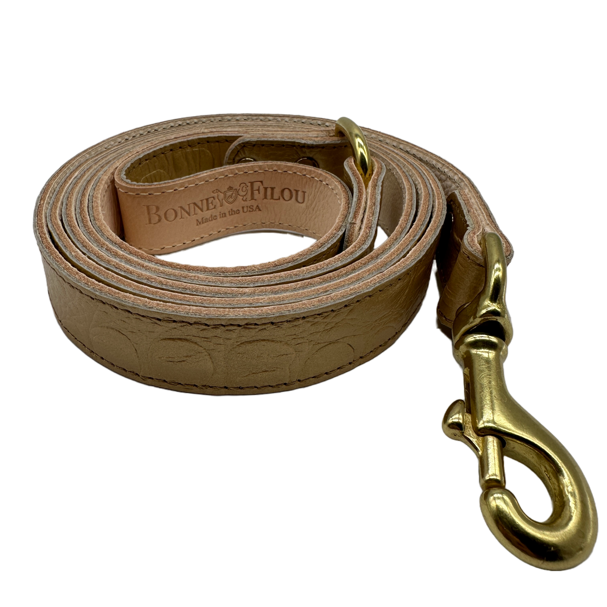 Croc Leather Dog Leashes - Bonne et Filou