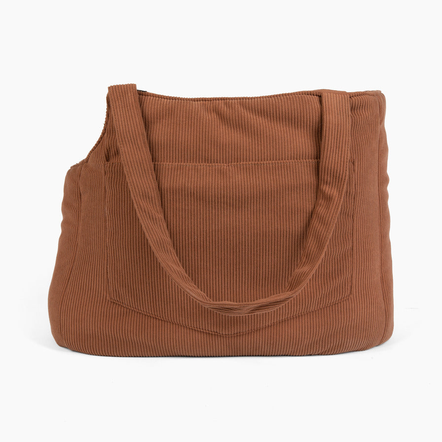 Corduroy Carrier— Brown