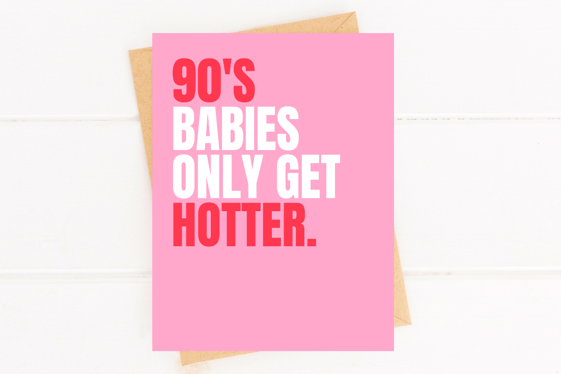 Funny Millennial Birthday Card for 90s Babies 30th Birthday
