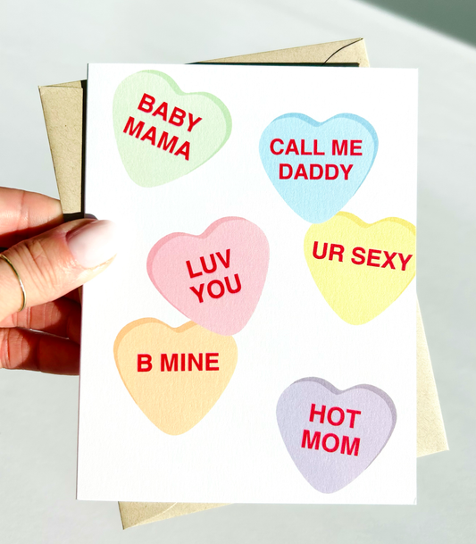 Hot Mom Funny Valentines Day Card for Parents Valentine for Girlfriend Card f