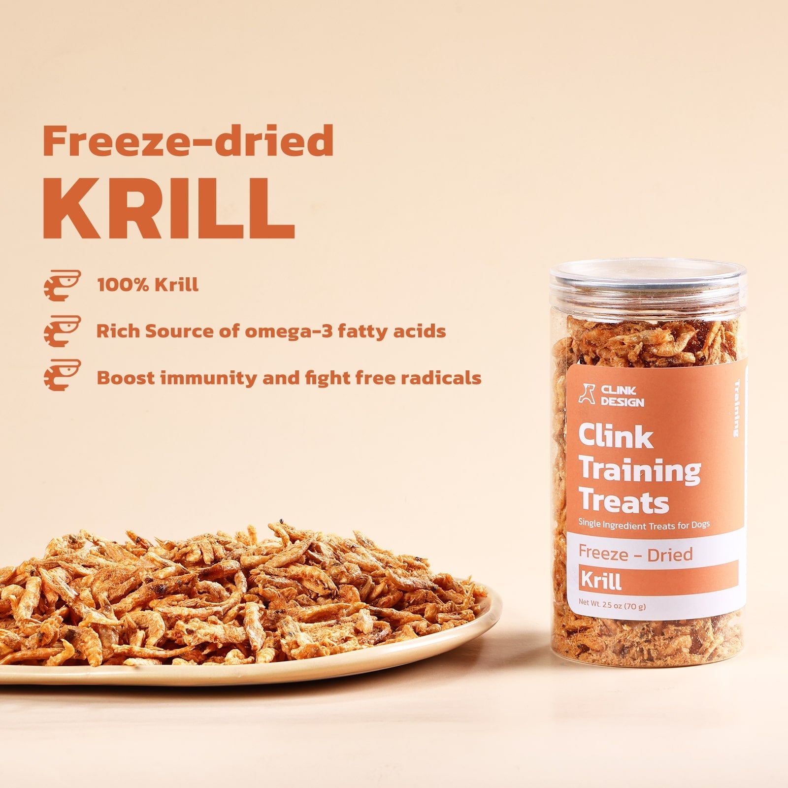 Clink Training Treats - Krill