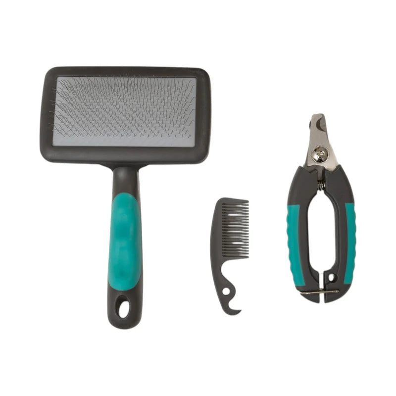 Essential 3-Piece Dog Grooming Kit for Clean, Happy Pets