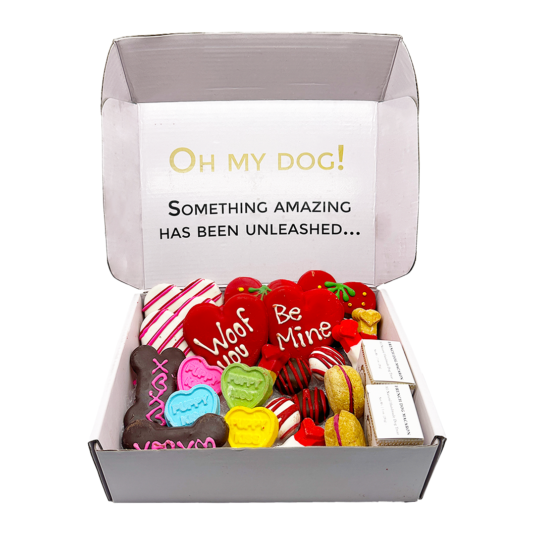 Love my Dog Themed Treats Box