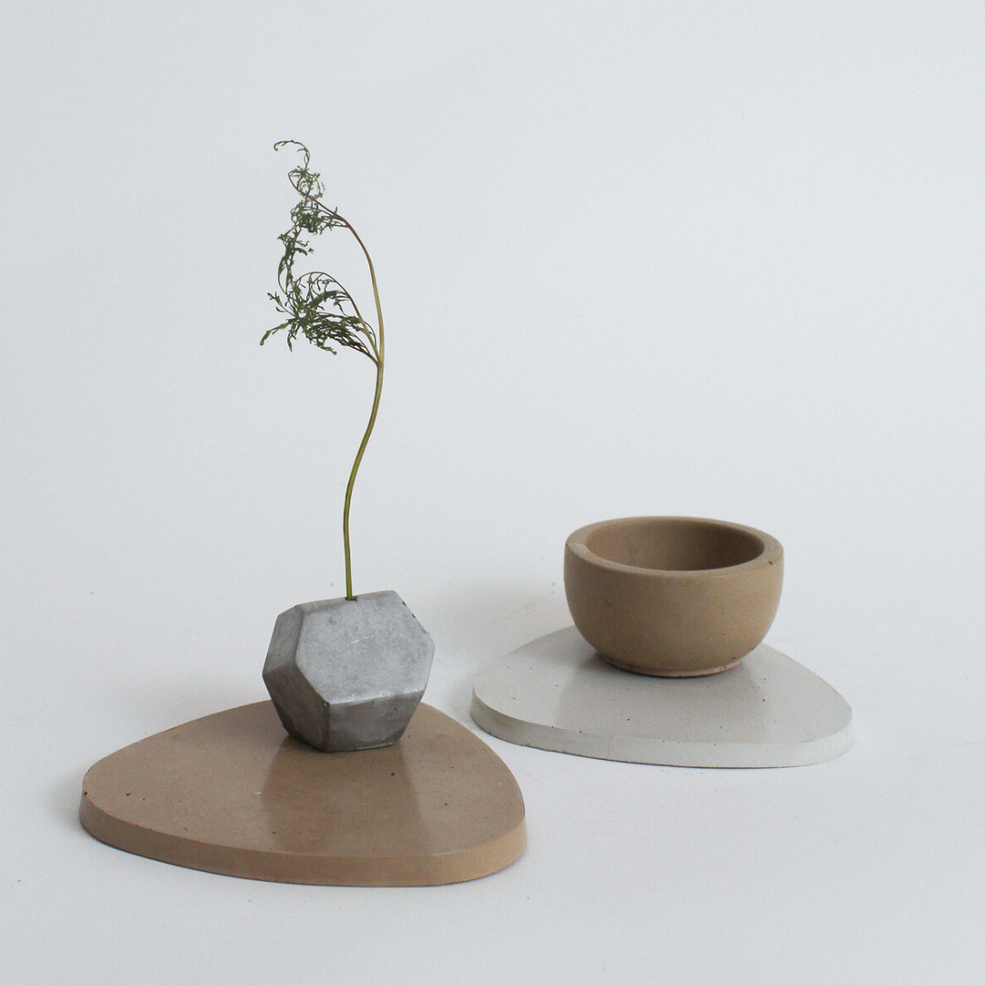 Geometric Rock Incense Holder