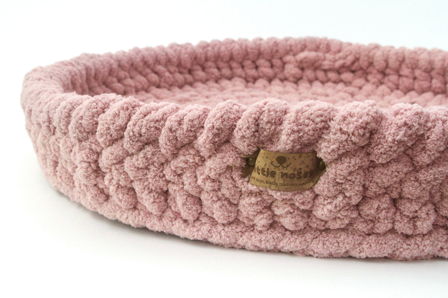 Light pink pet bed