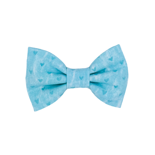 Blue Hearts Bow