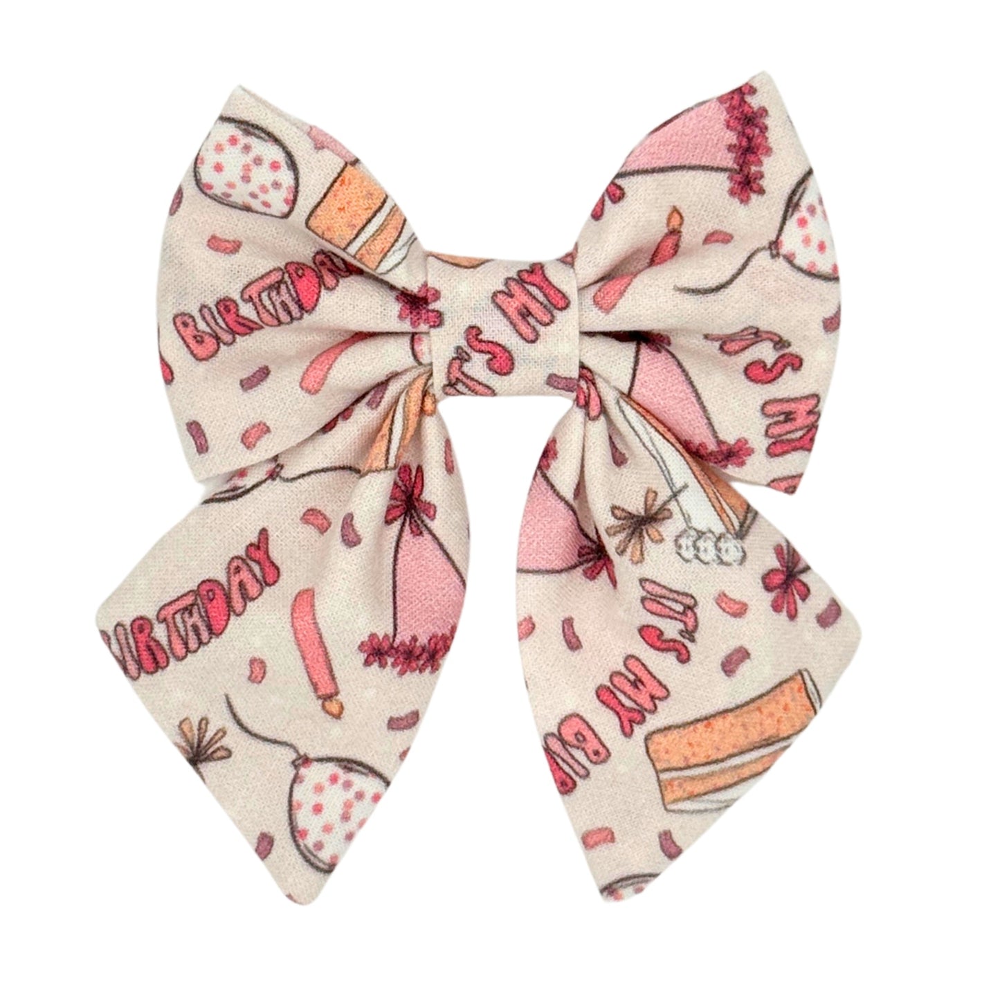 It's My Birthday Pink Sailor Bow
