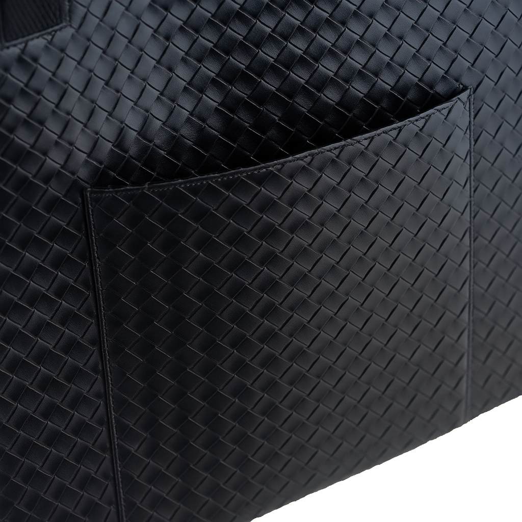 Woven Faux Leather Carrier
