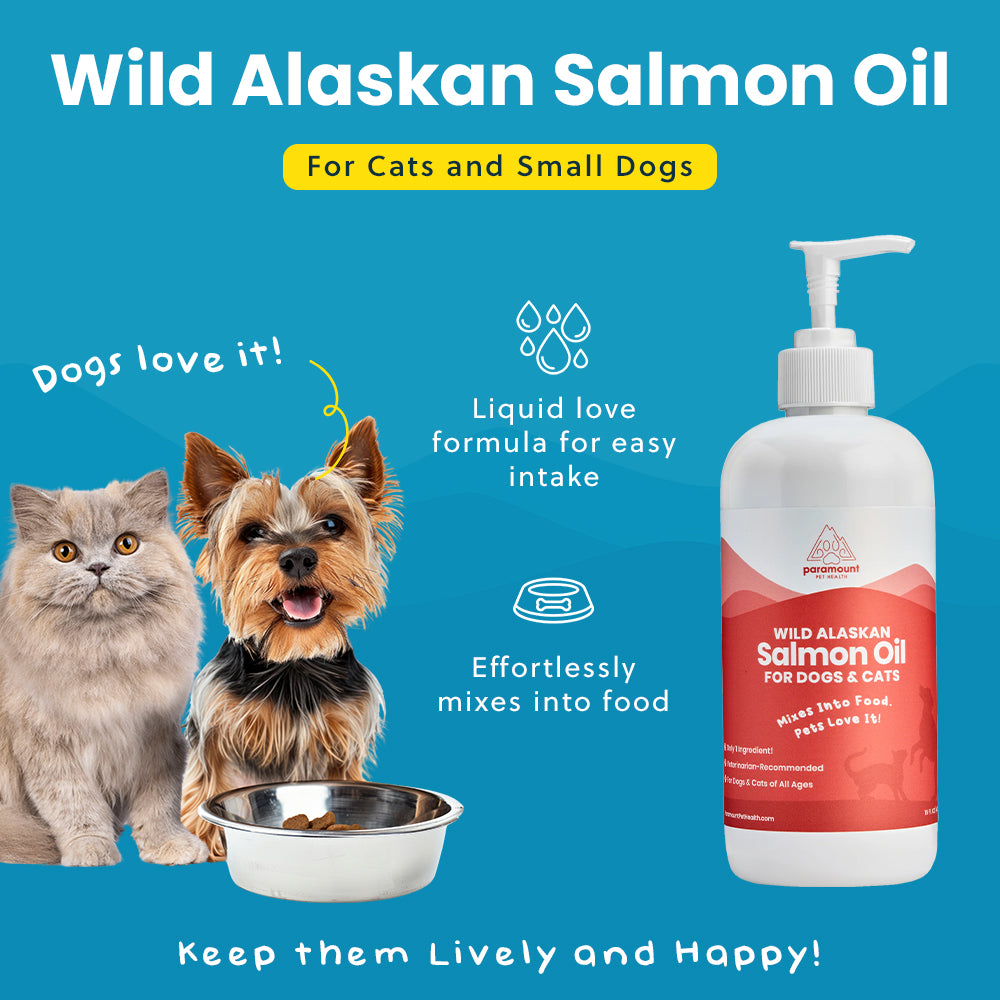 Wild Alaskan Salmon Oil for Dogs and Cats