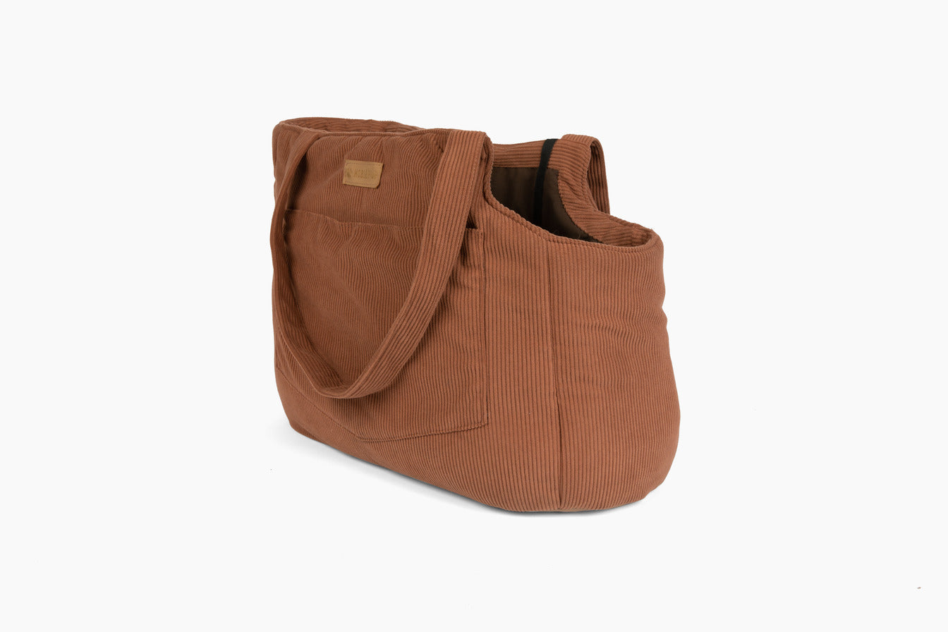 Corduroy Carrier— Brown