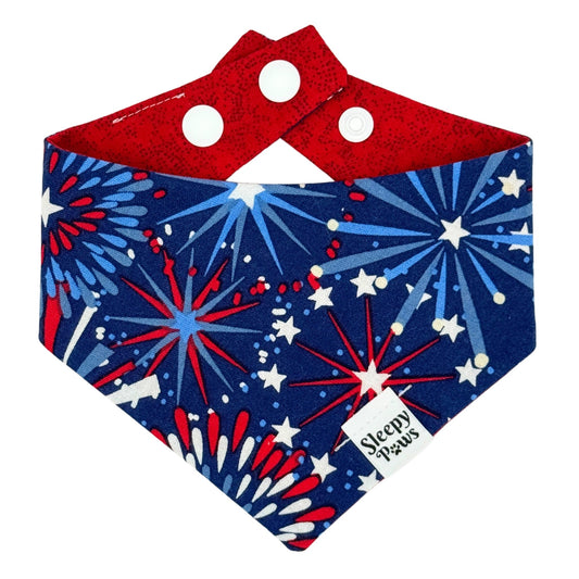 Firework Skies Pet Bandana