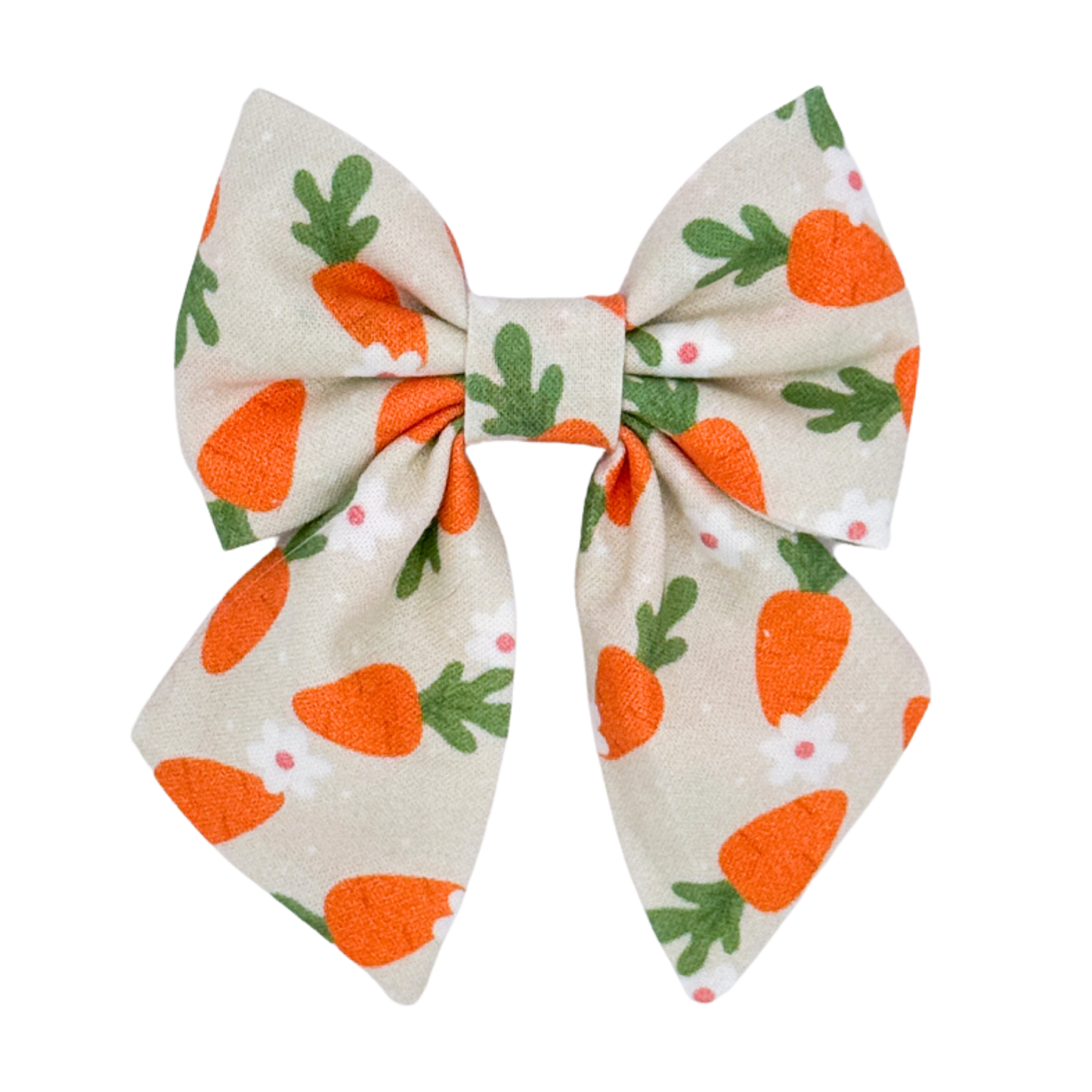 Floral Carrots Sailor Bow