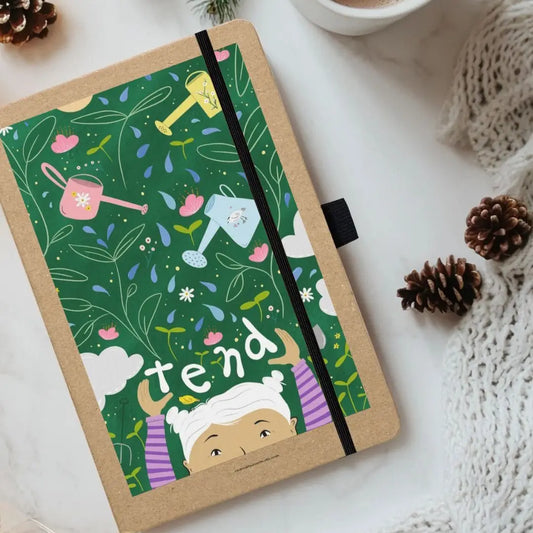 Tend Flowers & Watering Cans Eco-Friendly Journal (Kraft)