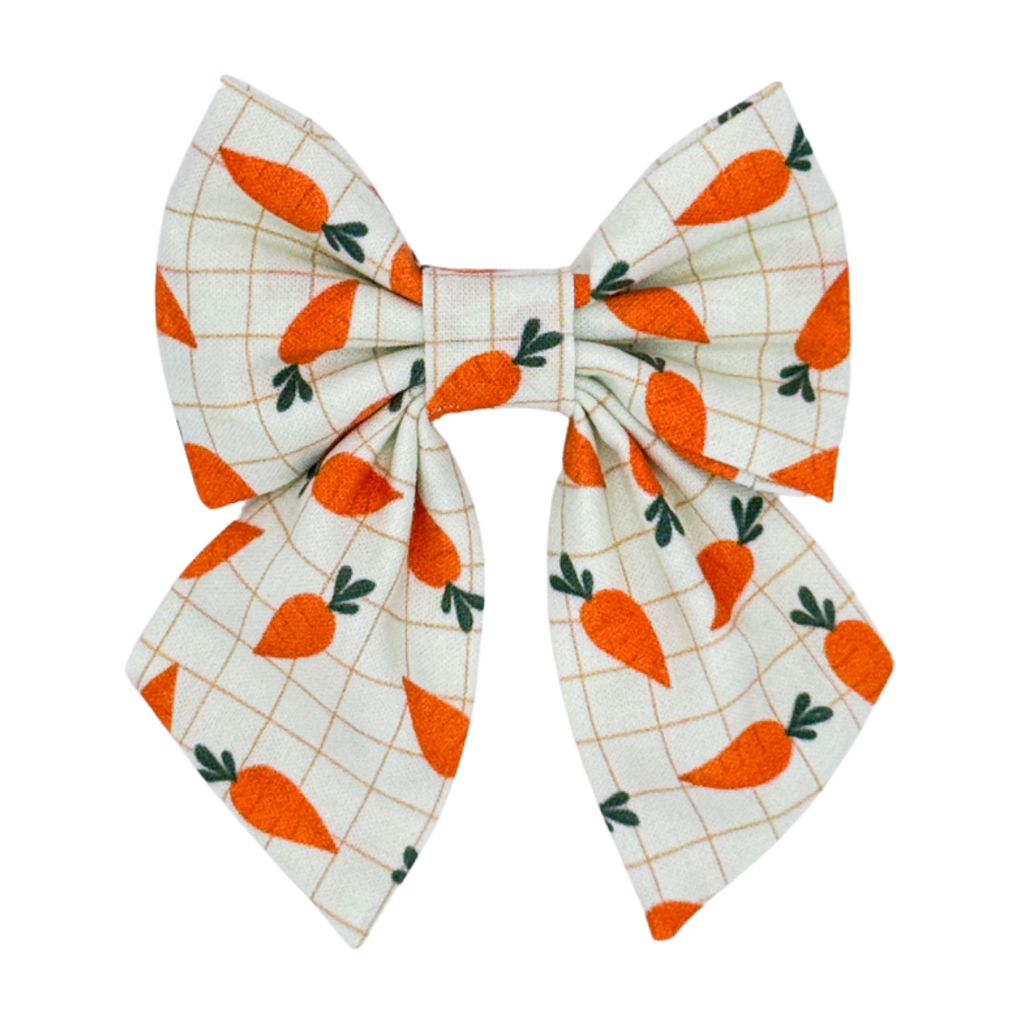 Plaid Carrots Sailor Bow
