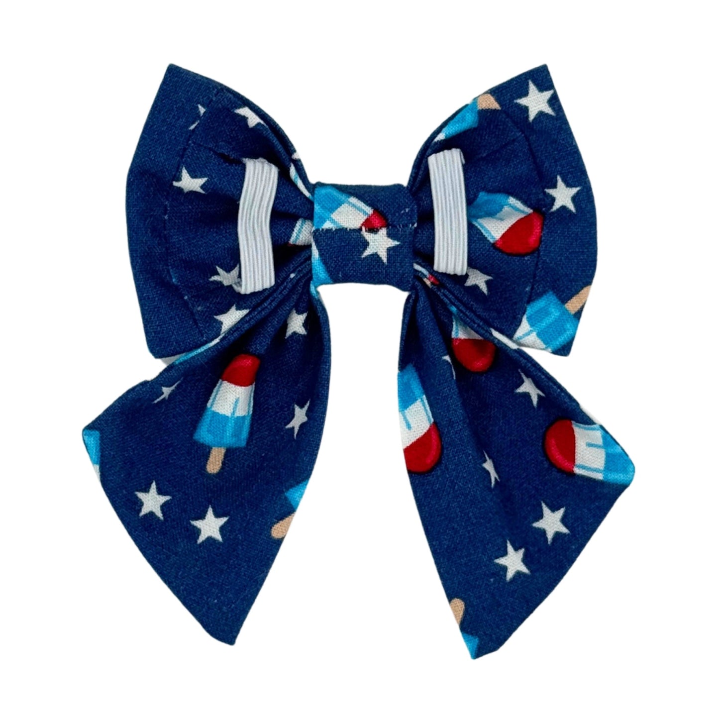 Patriotic Popsicles Sailor Bow