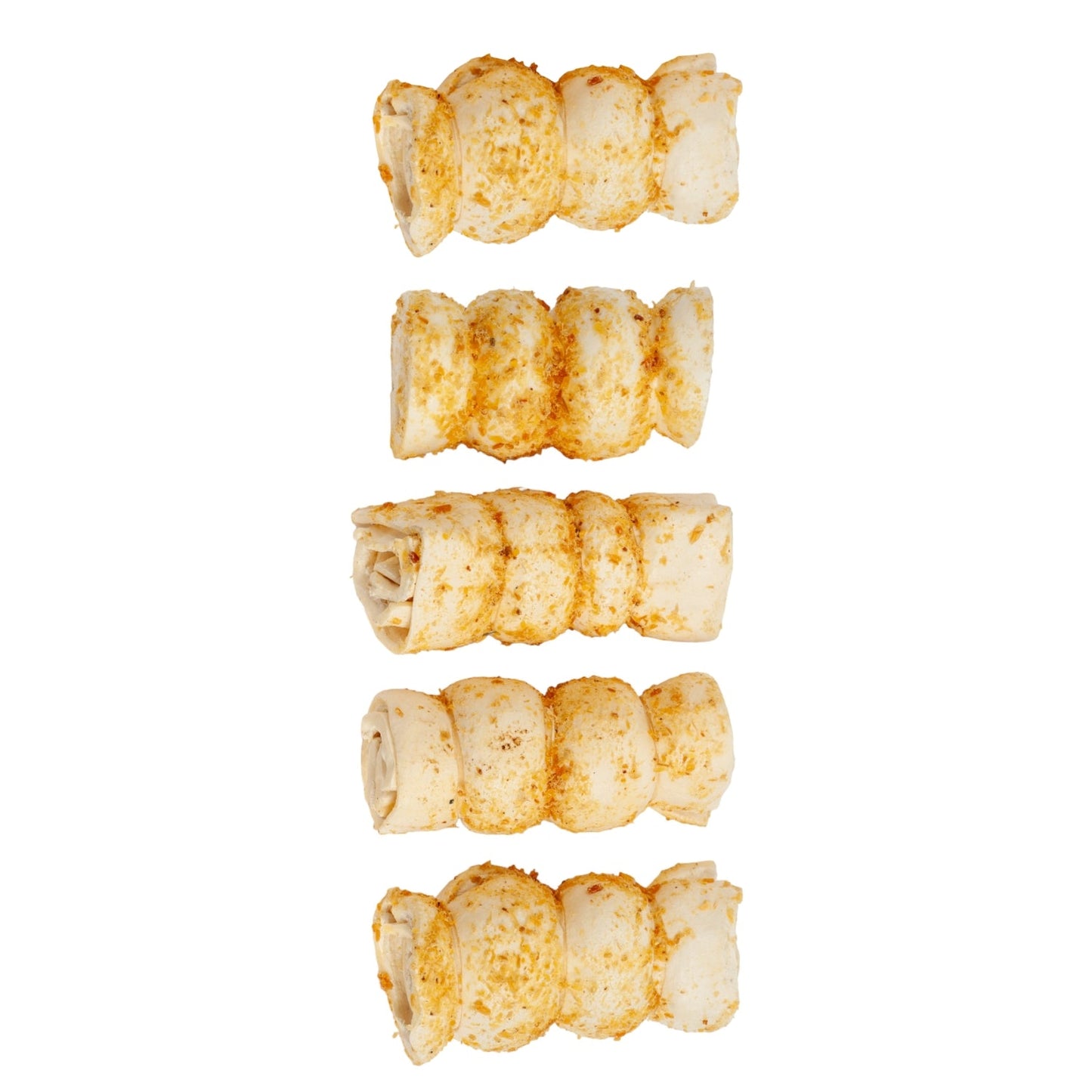 Bully Dusted Beef Cheek Rolls – All-Natural, Long-Lasting Dog Chews (5-Pack)