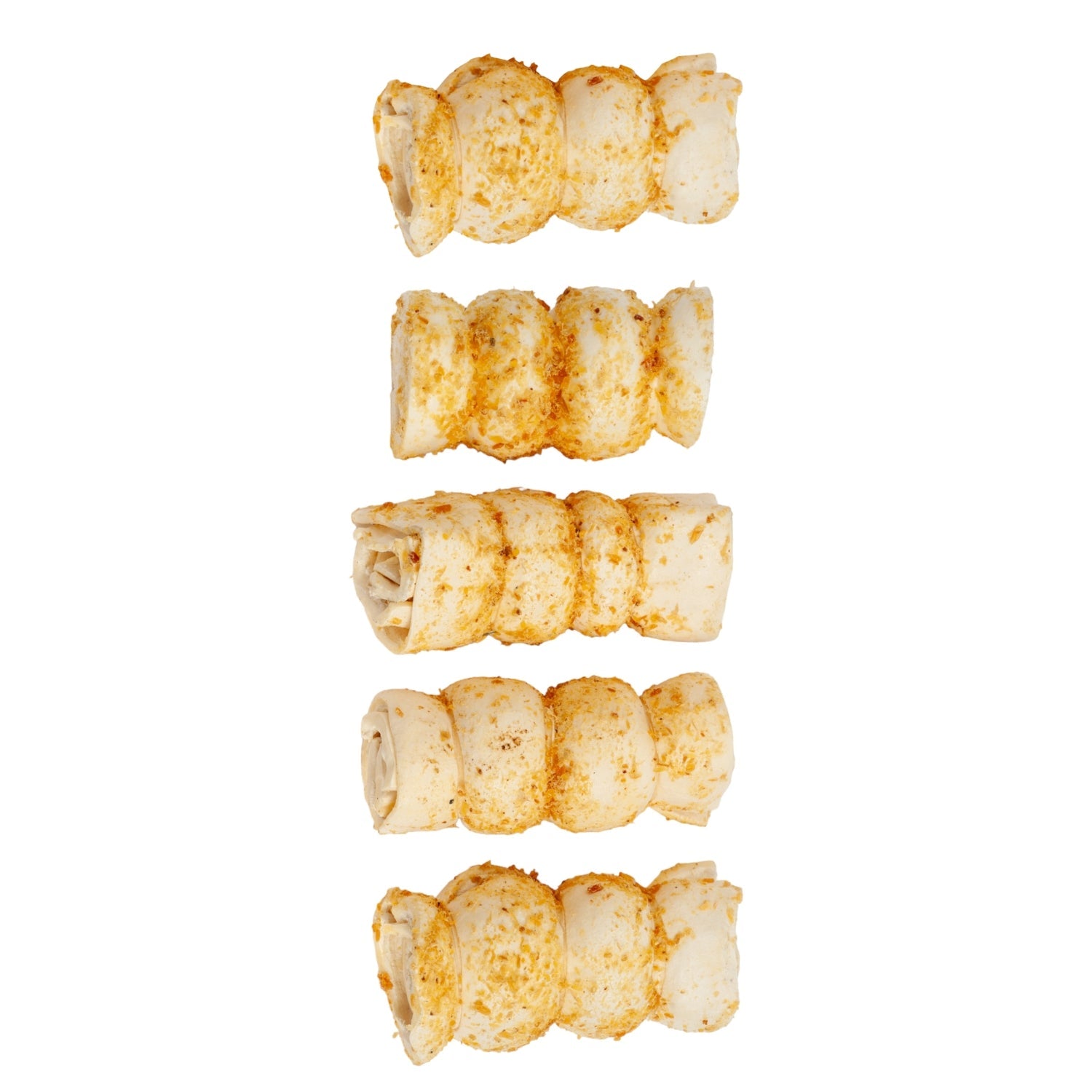 Bully Dusted Beef Cheek Rolls – All-Natural, Long-Lasting Dog Chews (5-Pack)