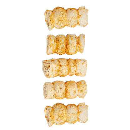 Bully Dusted Beef Cheek Rolls – All-Natural, Long-Lasting Dog Chews (5-Pack)