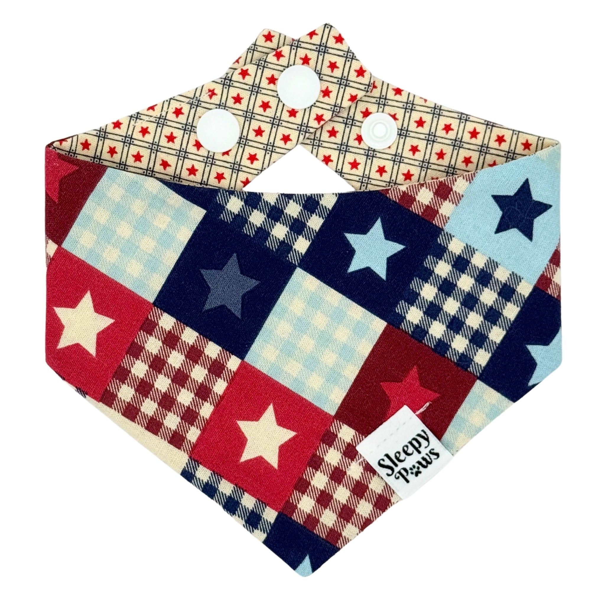 Starry Patchwork Pet Bandana