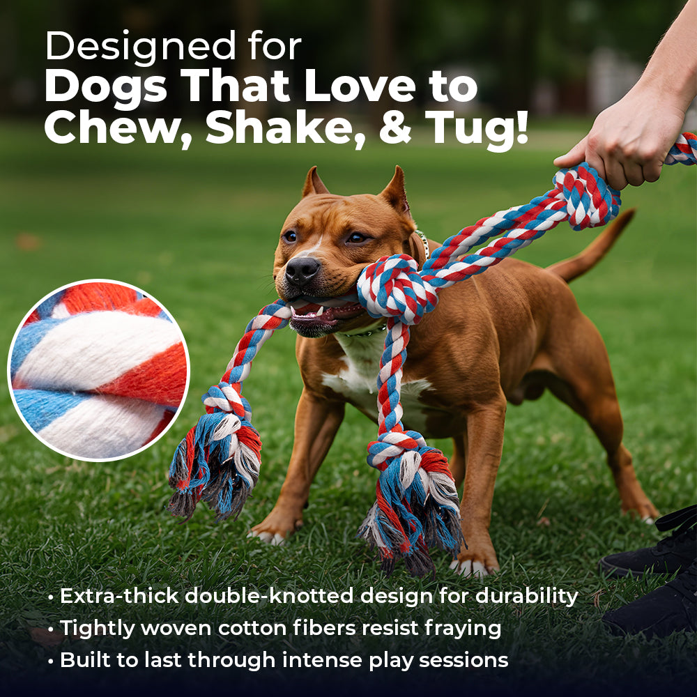 XL Single Rope Toy - 2 PACK - Red