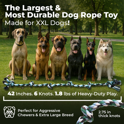 XXL 6 Knot Giant Dog Rope (for XL and XXL Dogs)