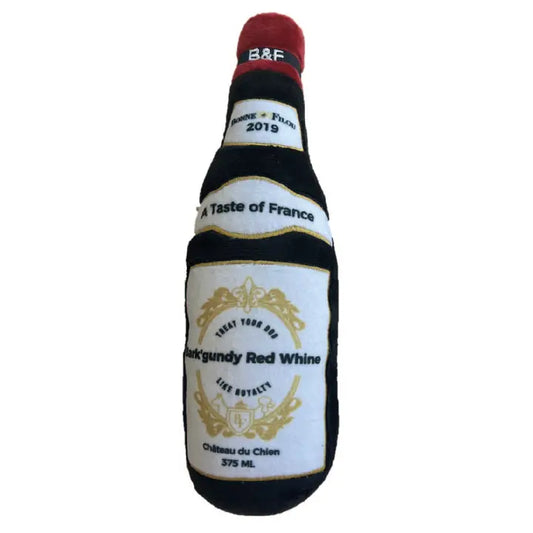 Wine Bottle Dog Toy | Plush Squeaky | Dog Toys