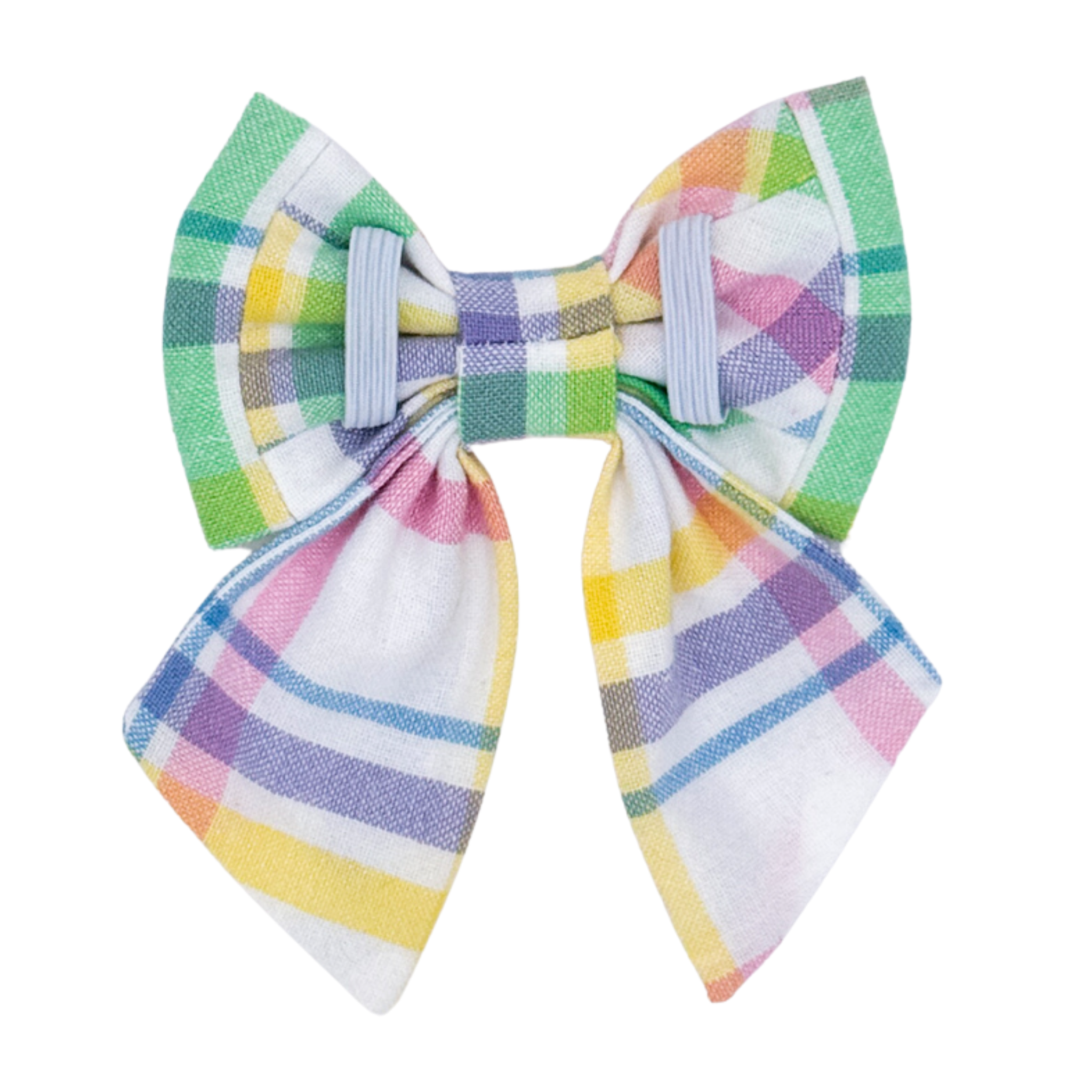 Easter Pastel Plaid Sailor Bow