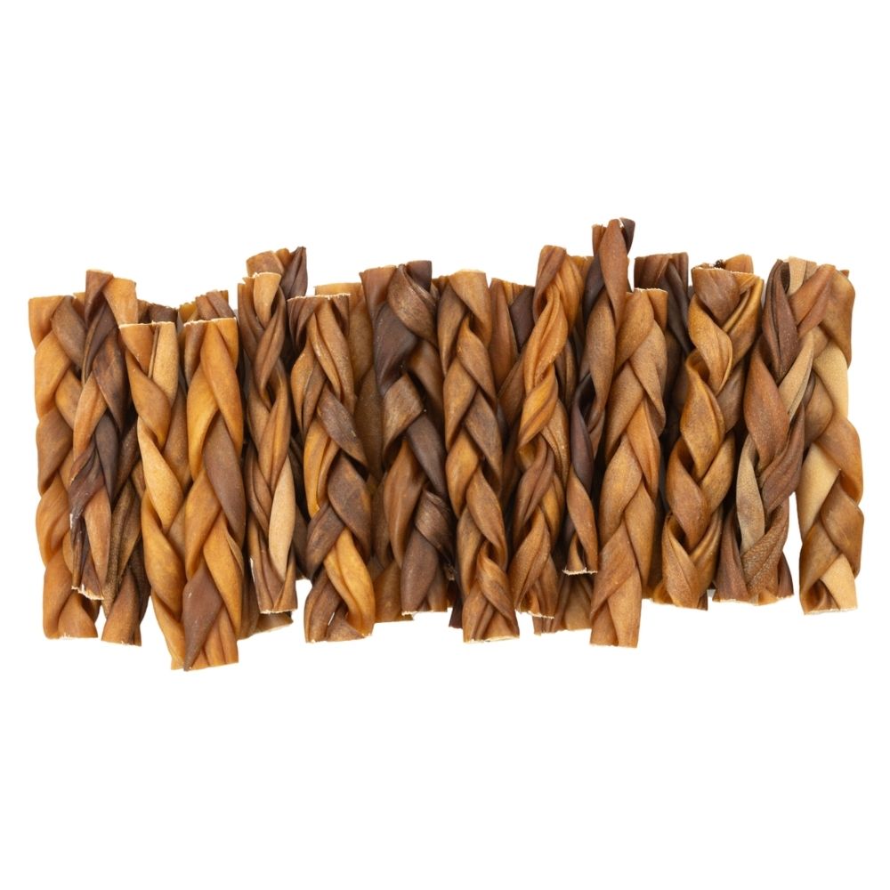 6-Inch Braided Collagen Sticks for Dogs | Natural Beef Collagen Chews