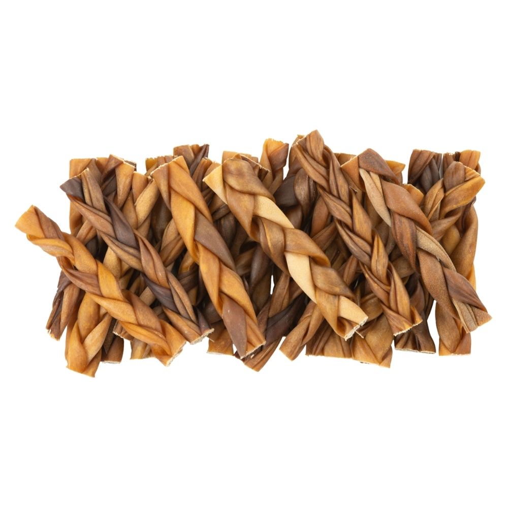 6” Jumbo Braided Collagen Stick Dog Chews – All-Natural, Long-Lasting Treats (15-Count)