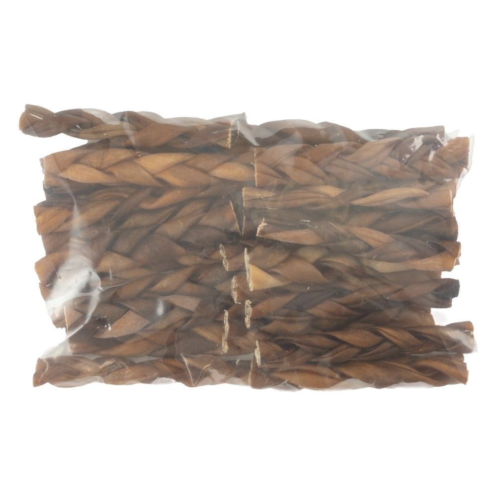 6” Jumbo Braided Collagen Stick Dog Chews – All-Natural, Long-Lasting Treats (15-Count)