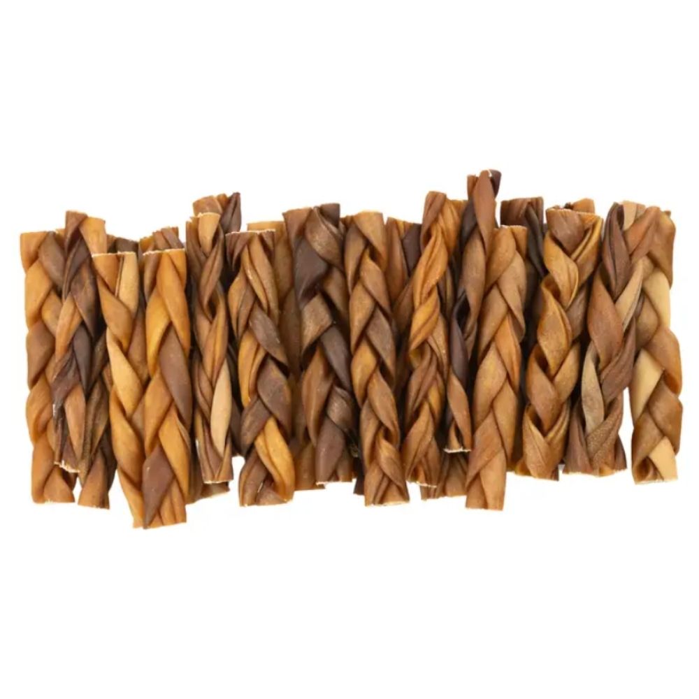 6” Jumbo Braided Collagen Stick Dog Chews – All-Natural, Long-Lasting Treats (15-Count)