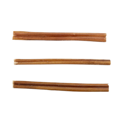 6” Thin Beef Bully Stick Dog Treats – All-Natural, Single Ingredient Chews (25-Count)