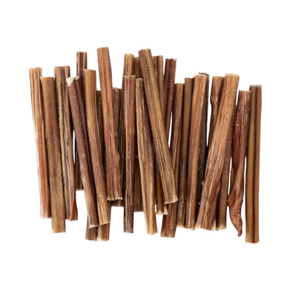 6” Thin Beef Bully Stick Dog Treats – All-Natural, Single Ingredient Chews (25-Count)