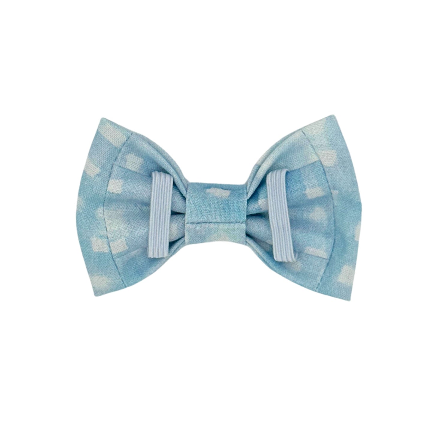 Pastel Blue Plaid Bow