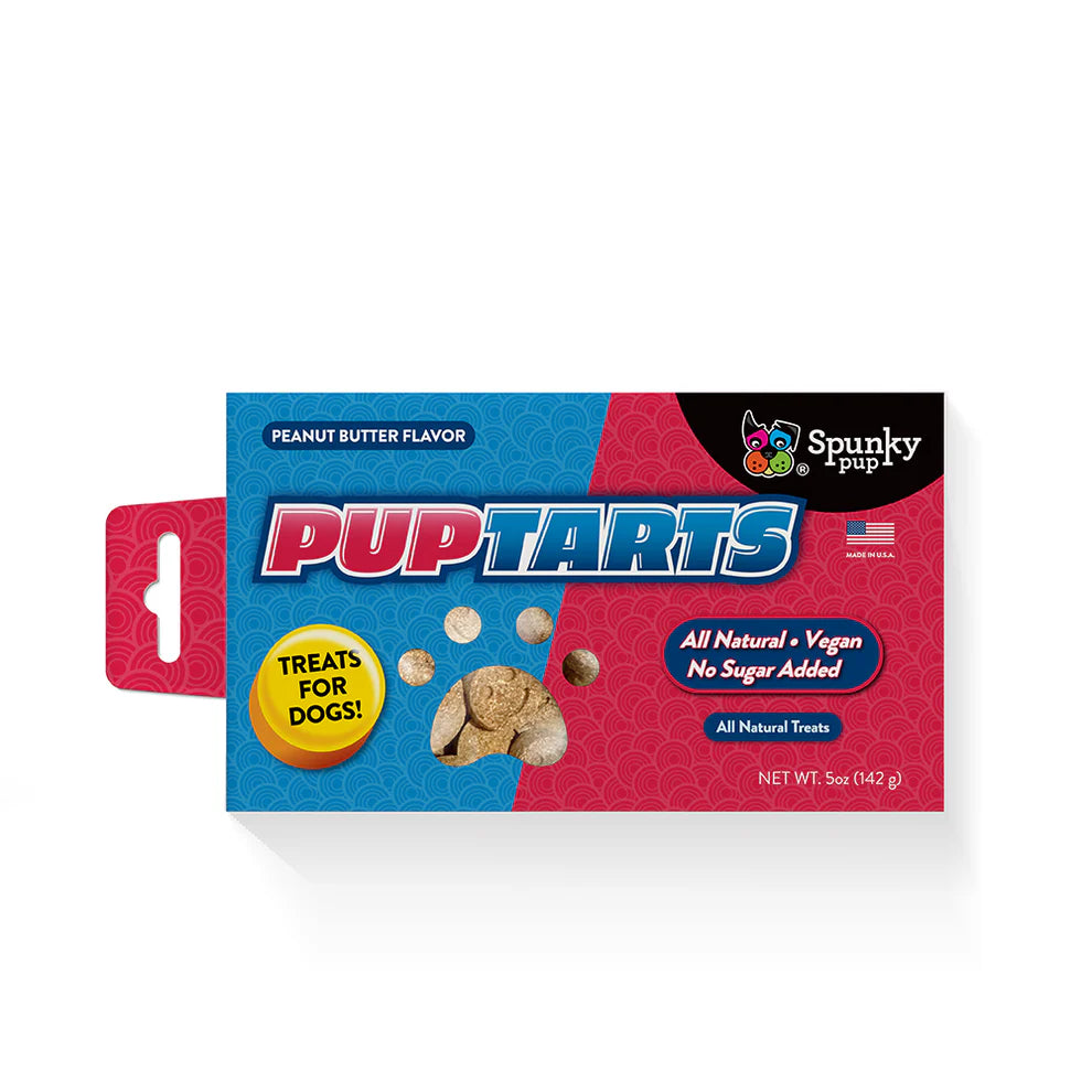 Pup Tarts Dog Treats, Crunchy Biscuits, Peanut Butter Flavor, 5 oz